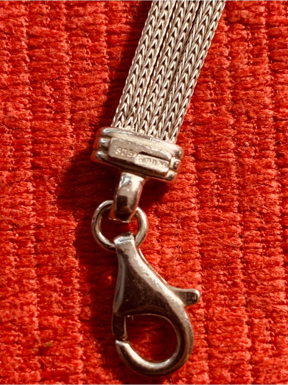 Unique Vintage Bracelet and Necklace Set in Two Tone Sterling Silver - Picture 14 of 14